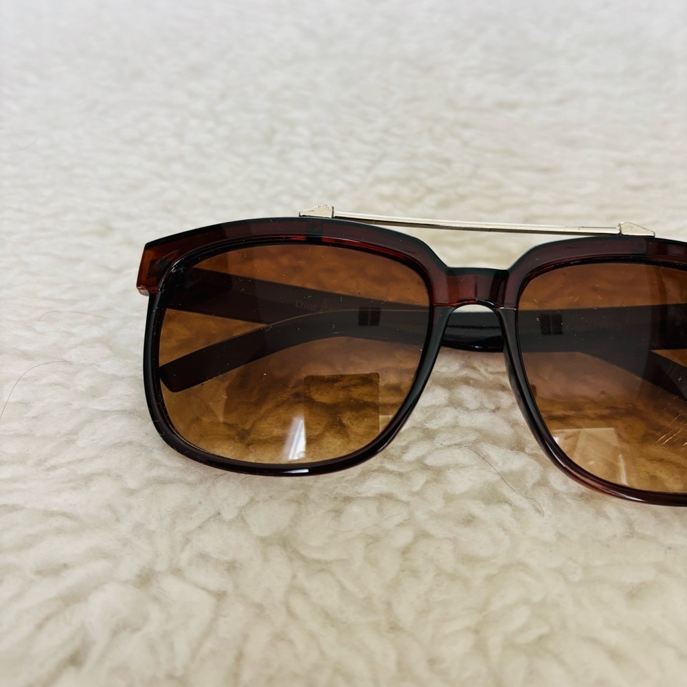 Christian Dior Brown Gradient Women Square Oversized Sunglasses - Picture 15 of 15